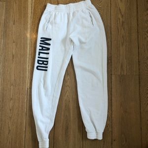 Brandy Melville malibu white sweatpants
